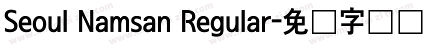 Seoul Namsan Regular字体转换